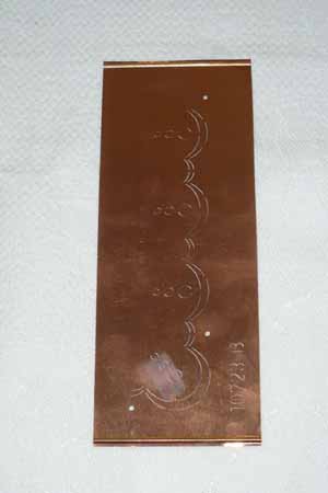 Copper stencil No. 10723B border
